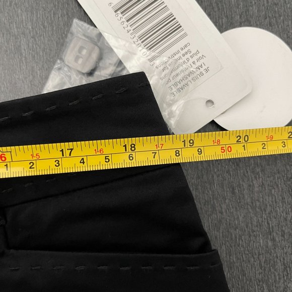 Claudia EV Women's Black Flatten Tummy Cropped Pants, Size 14 NWT - Picture 6 of 7